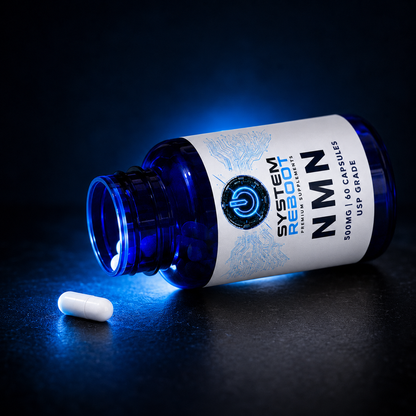 NMN 500mg Capsules by System Reboot - capsule rolling out