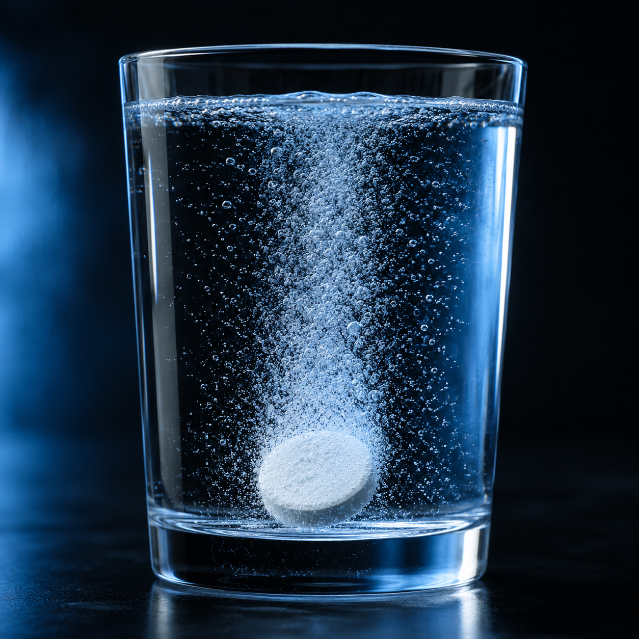 Molecular Hydrogen Tablets by System Reboot - tablet dissolving fizz