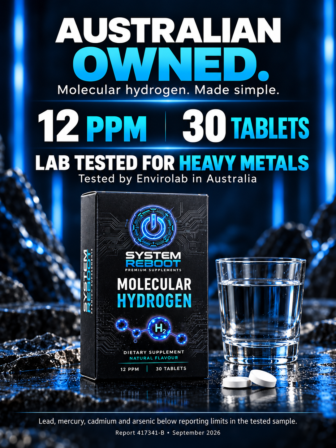 Australian owned, 12 PPM, 30 tablets