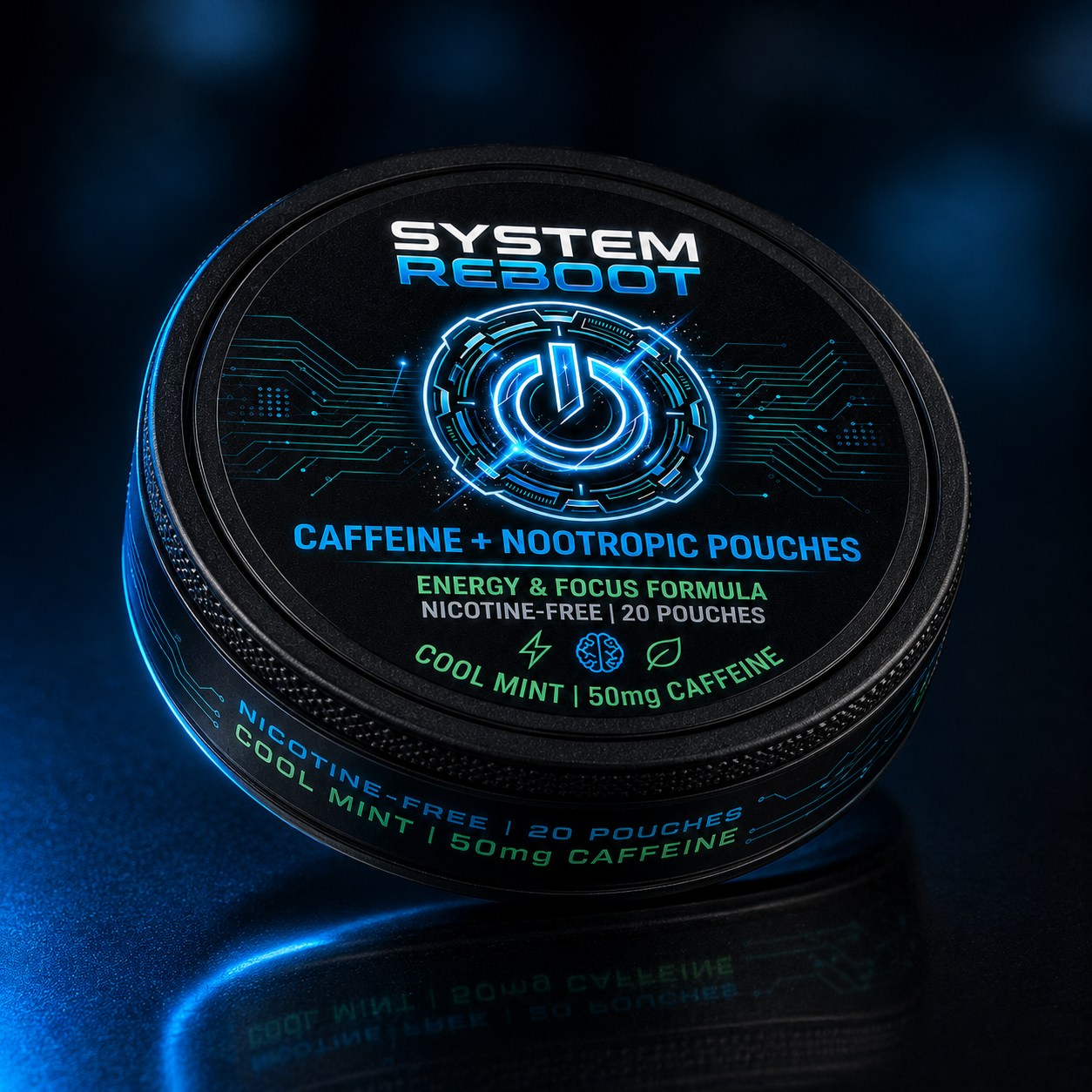 Caffeine + Nootropic Pouches by System Reboot - caffeine nootropic pouches image 2