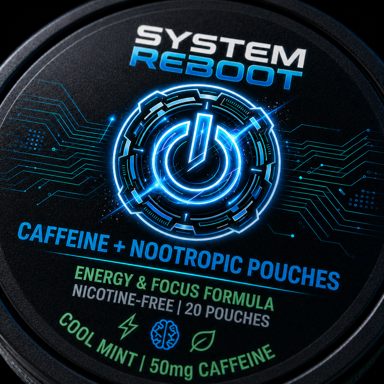 Caffeine + Nootropic Pouches by System Reboot - caffeine nootropic pouches image 3